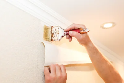 Pose de papier peint à Saint-Jodard — revêtements muraux et toiles de verre